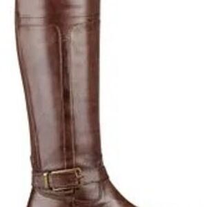 MARC FISHER AYSHA BROWN WOMEN LEATHER BOOTS U.S SIZE 5.5M Brand New With Box